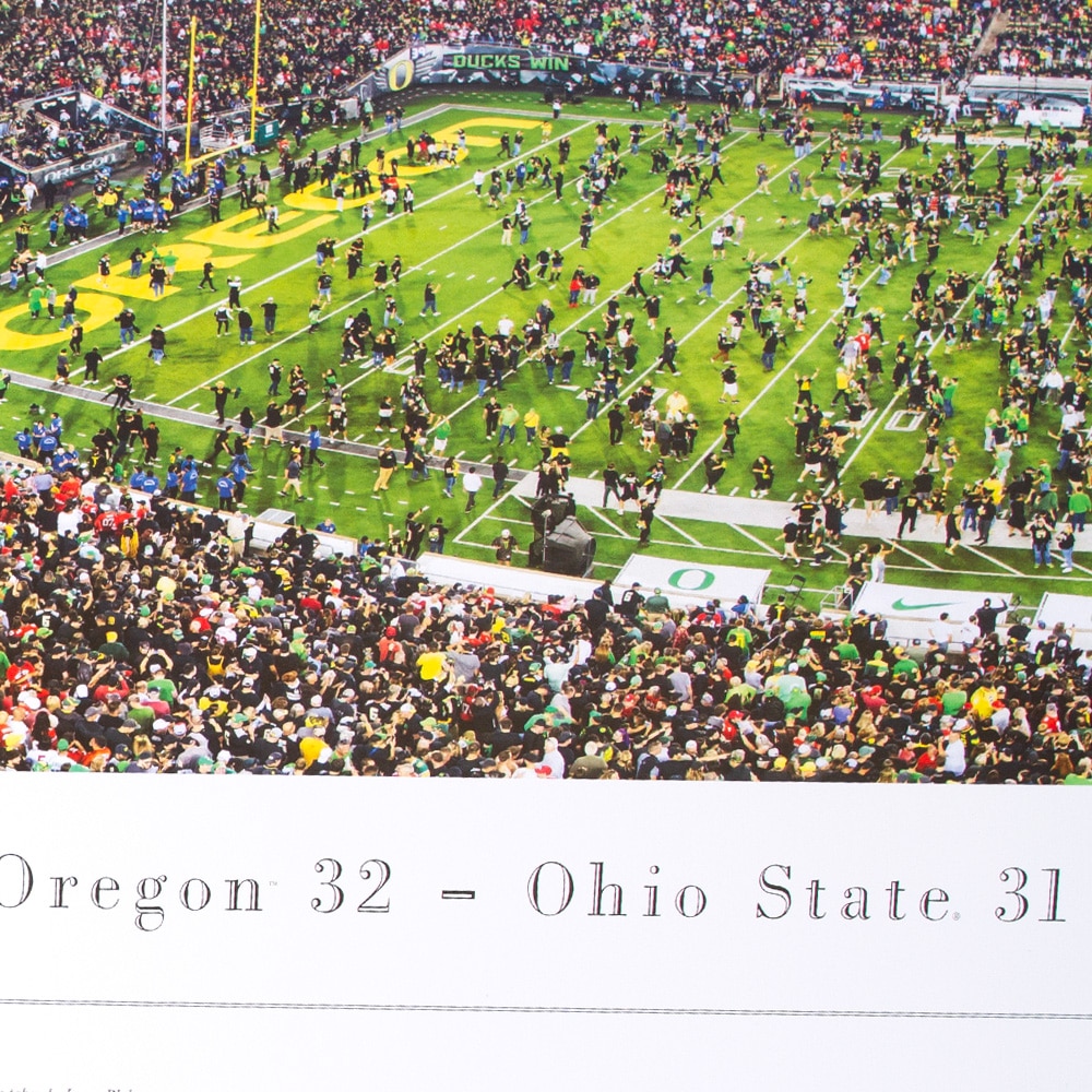 Autzen Stadium, Posters, Gifts, Football, Blakeway, Storm the Field, Panorama, Tubed, 903243